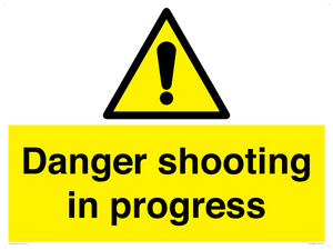 Danger shooting in progress